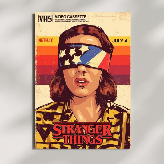 Stranger Things VHS Retro Poster