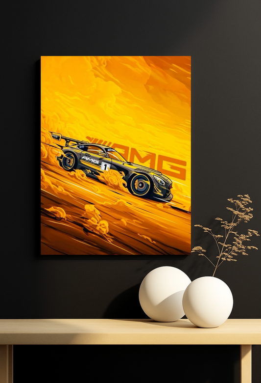 Mercedes-AMG GT3 Roar – Dynamic Racing Poster