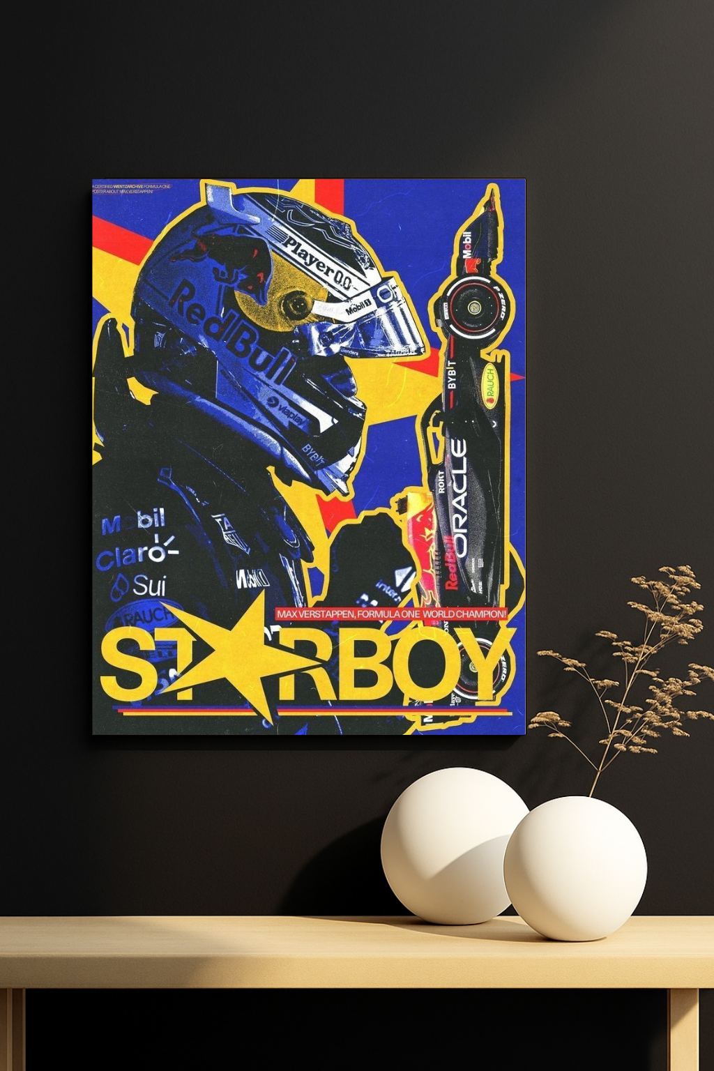Red Bull STARBOY Racing Art #1  ||  Modern Motorsport Poster