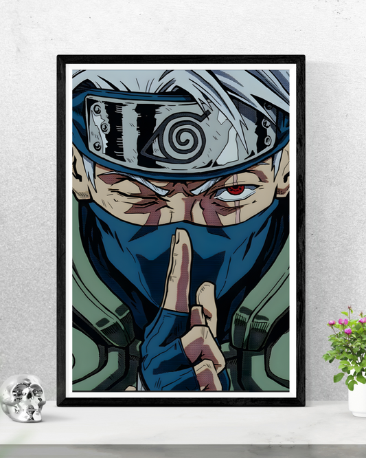 Minimalist Kakashi Framed Poster