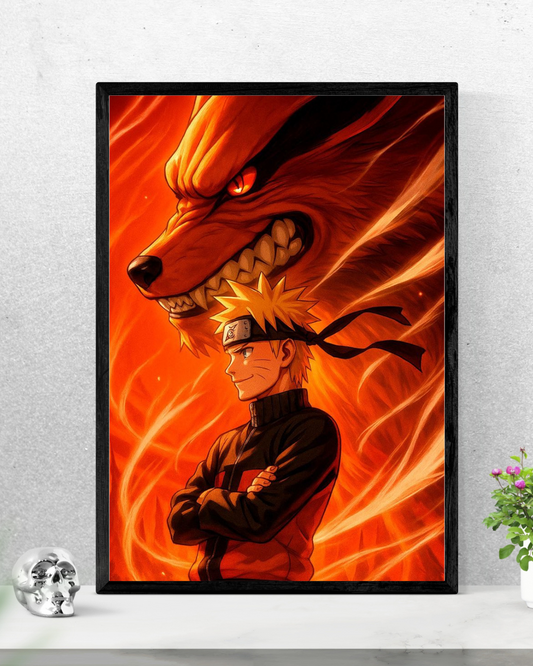 Crimson Chakra: Naruto Gen Z Poster
