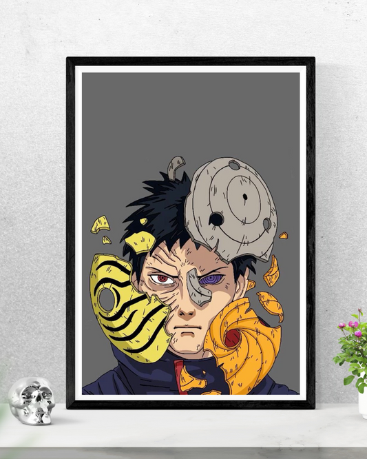 Obito Uchiha: Shadows & Fire Minimal Poster