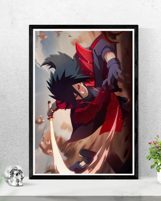 Uchiha’s Resolve – Sleek Framed Poster