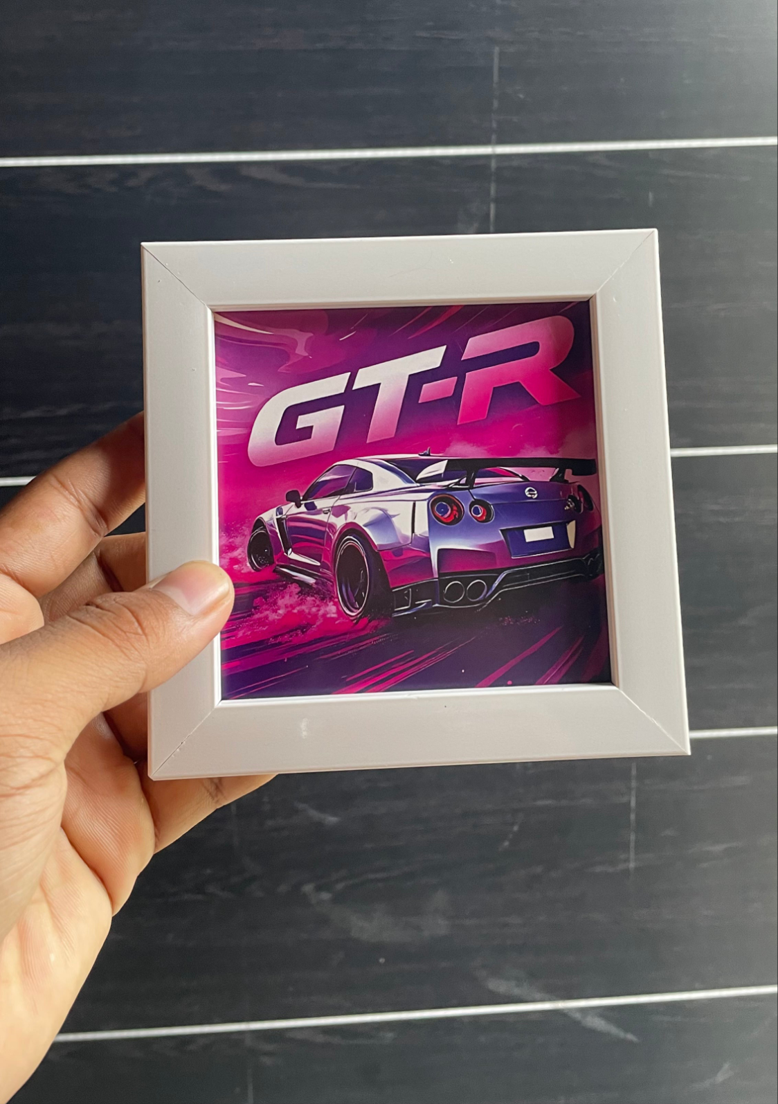 "GT-R Skyline Retro Car Art Frame – JDM Wall Decor"