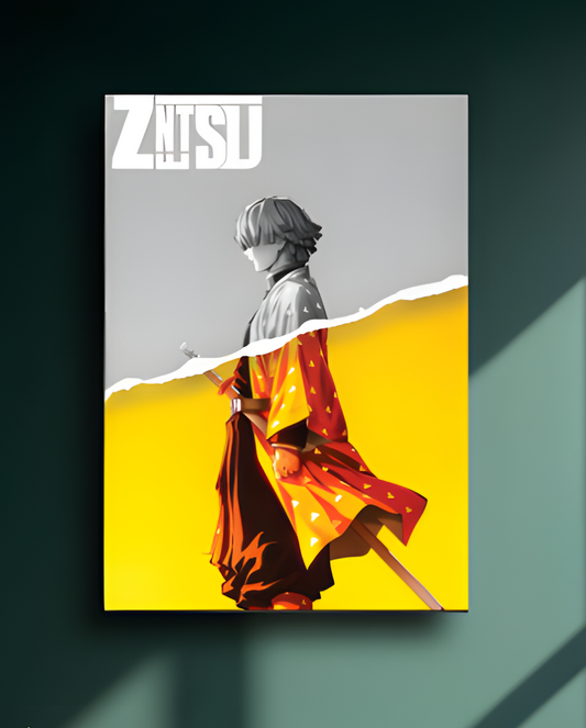 Zenitsu Agatsuma || Dynamic Anime Art Poster