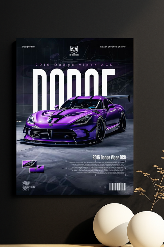 Viper Velocity  ||  Modern Muscle Car Poster