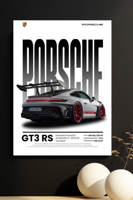 911 GT3 RS Speed Legend Poster ||  Collector’s Edition
