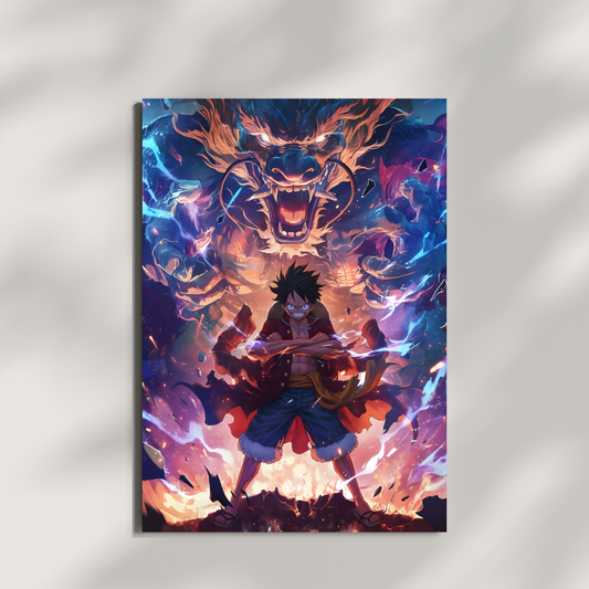 Inferno King  ||  Luffy Power Awakening Poster