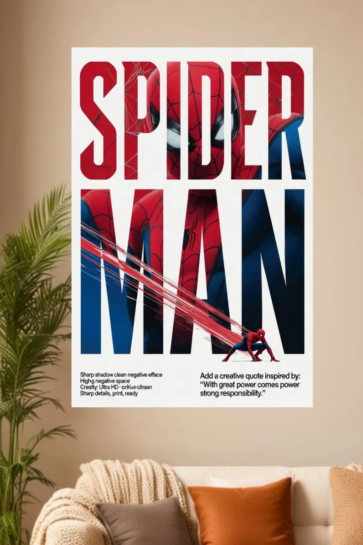Spiderman asthetic wall posters