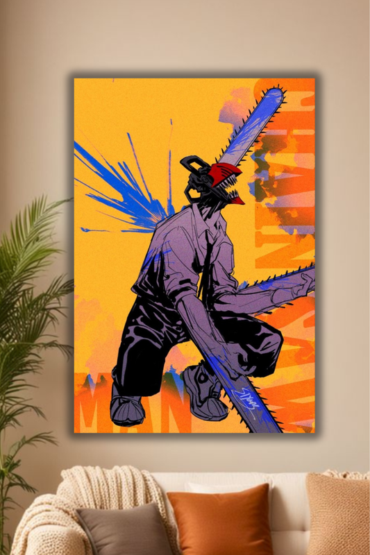 "Chainsaw Spirit Vibrant Wall poster"