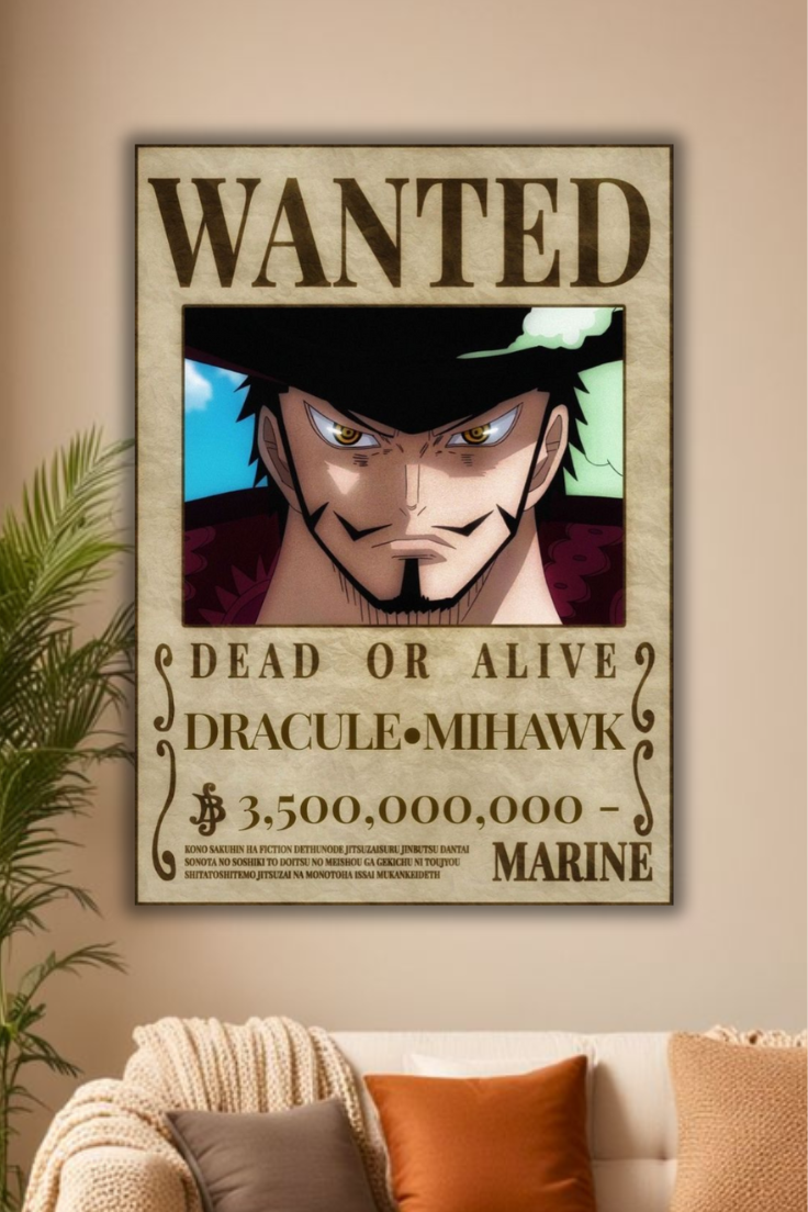 " dracule Manga Wanted Poster Art"