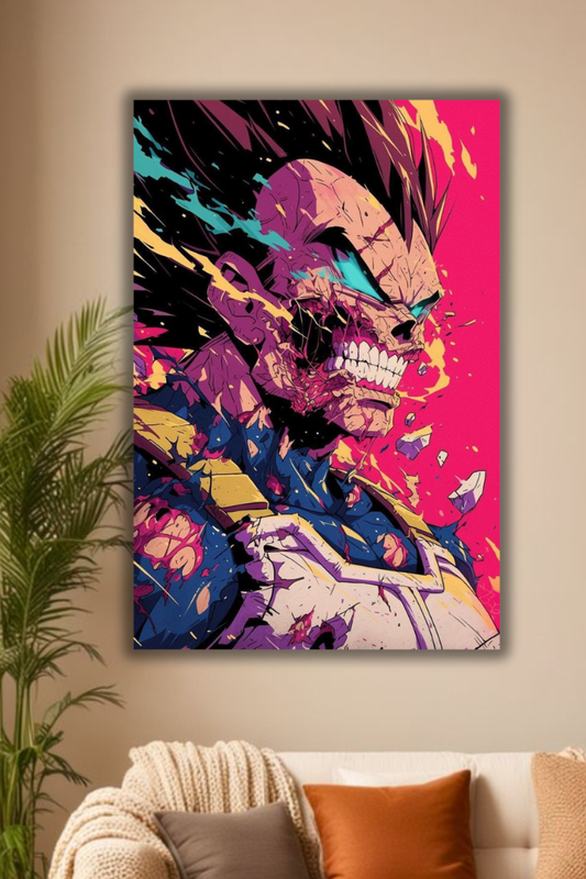 Goku colored dragon ball z poster