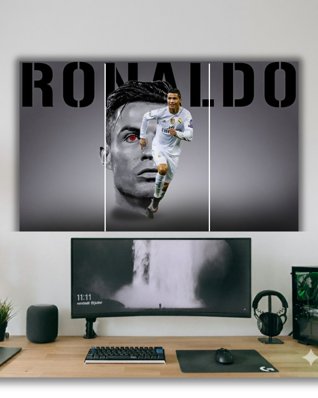 Ronaldo GOAT Legend Wall poster