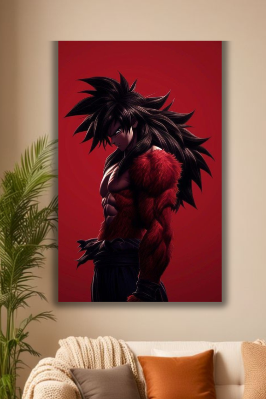 Goku red dragon ball z poster