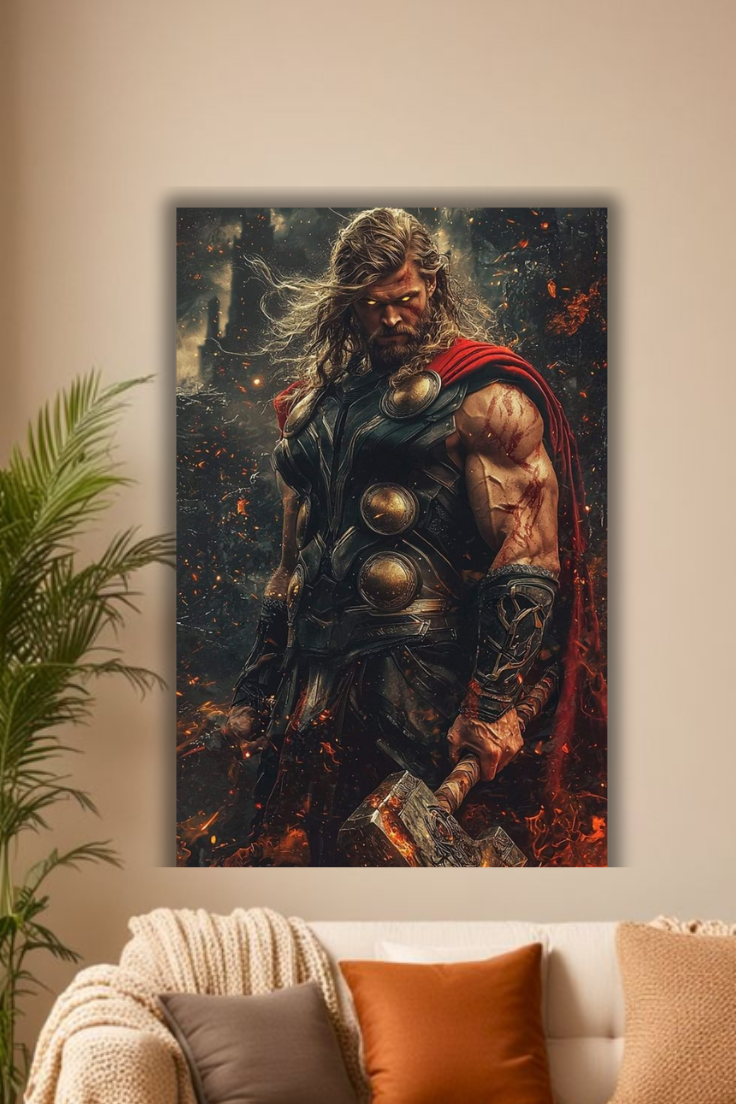 "Dynamic Superhero poster