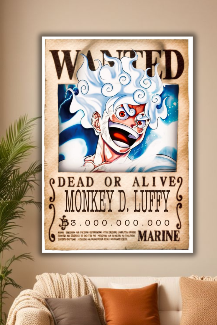 "Luffy Marine Wanted Poster "