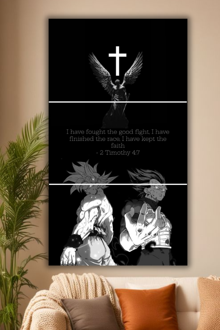 “Angel Cross Anime ‘Kept the Faith’ split Poster”
