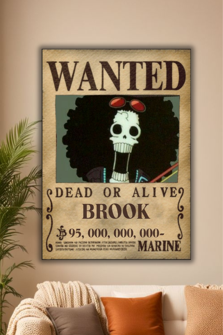 "One Piece brook Bounty Poster – Anime Wall Print"