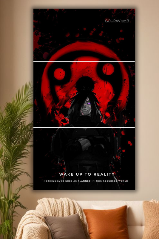 “Shadow Uchiha Awakening Vertical split Poster