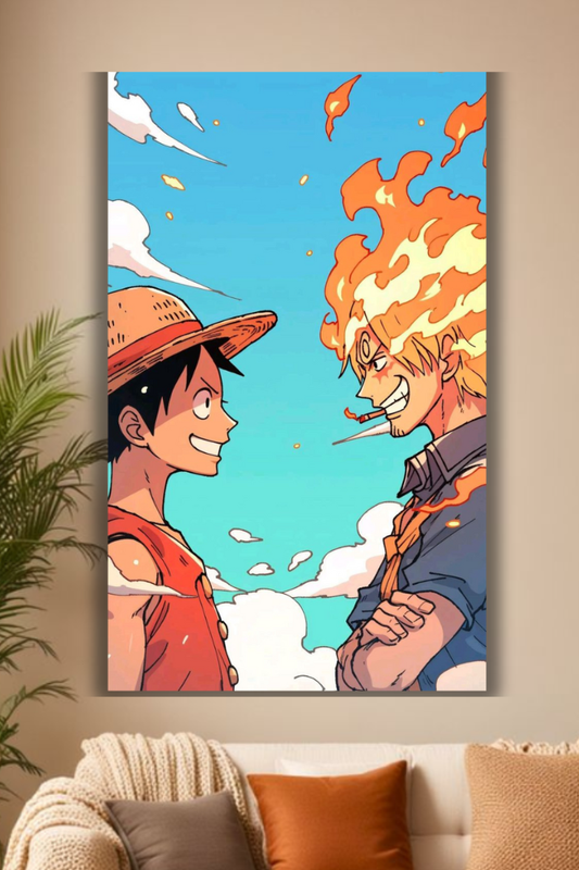 "Straw Hat Bliss: Anime-Inspired poster"
