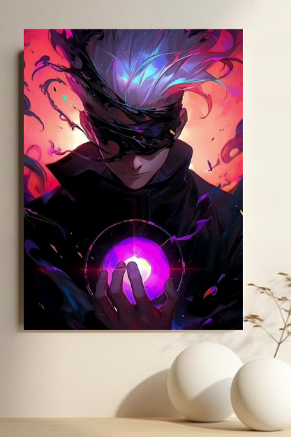Gojo Satoru Magical Energy Anime Poster