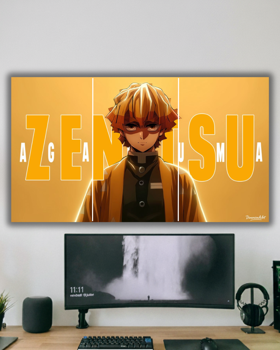 "Demon Slayer Luminous Series: Zenitsu split poster Edition"