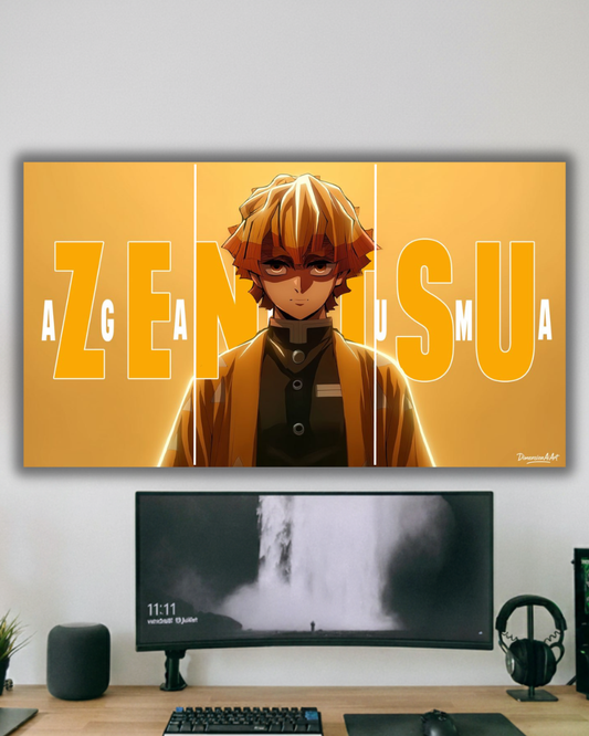 "Demon Slayer Luminous Series: Zenitsu split poster Edition"
