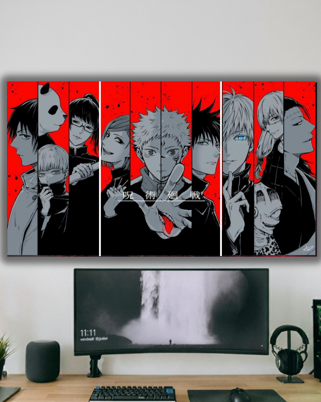 Jujutsu kaisen anime split posters