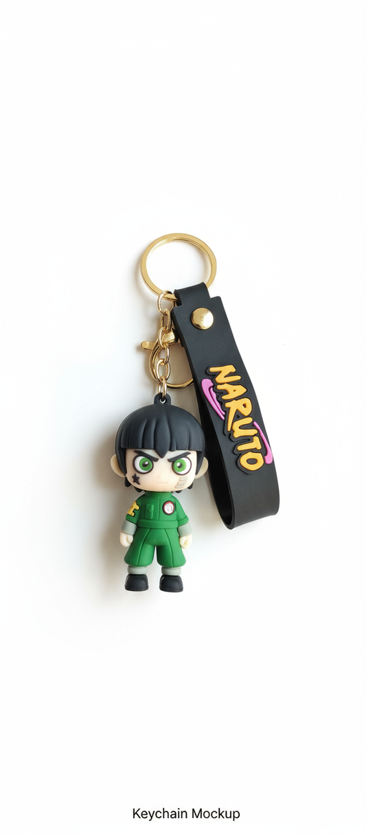 Naruto Anime Collectible Keychain – Rock Lee Model