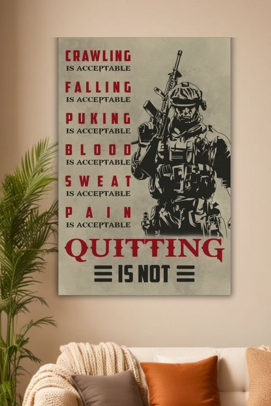 Army don't quit poster