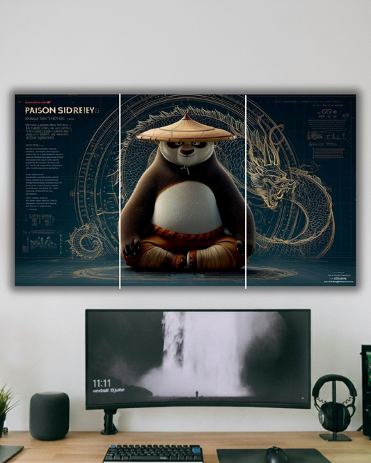 Dragon Wisdom: Zen Warrior Panda  poster