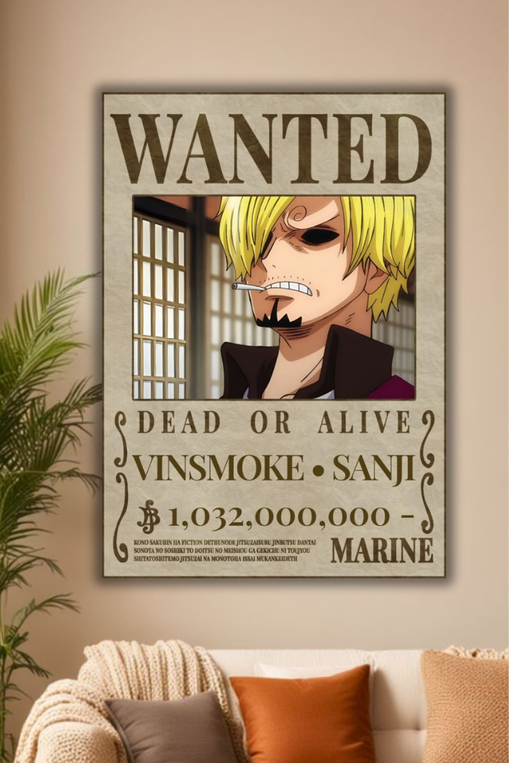 "sanji Bounty Poster for Otaku Rooms"