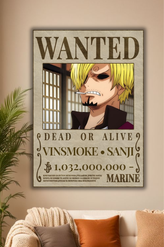 "sanji Bounty Poster for Otaku Rooms"