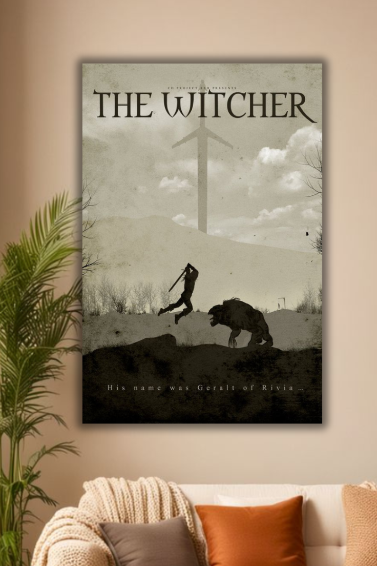 The witcher dark asthetic poster