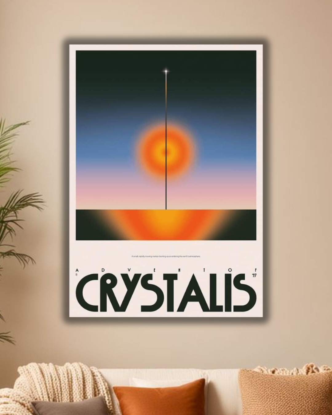 Crystalis – Geometric Sunrise Art Print"