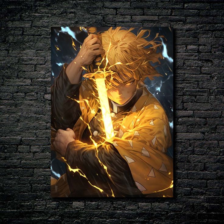 Zenistu demon slayer acyril poster