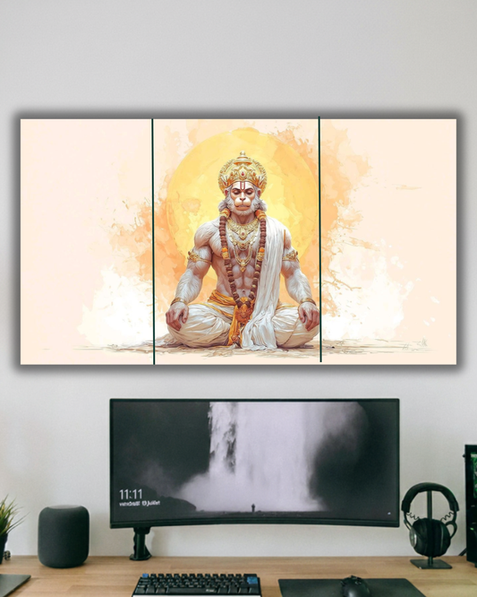 Hanuman meditation split posters