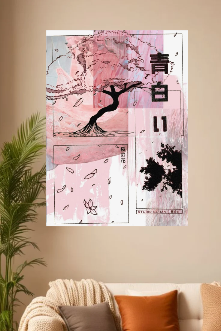 Bloom asthetic wall poster