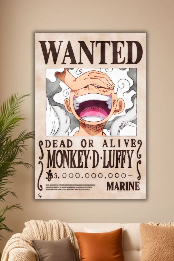 "Monkey D. Luffy Gear 5 Wanted Poster"