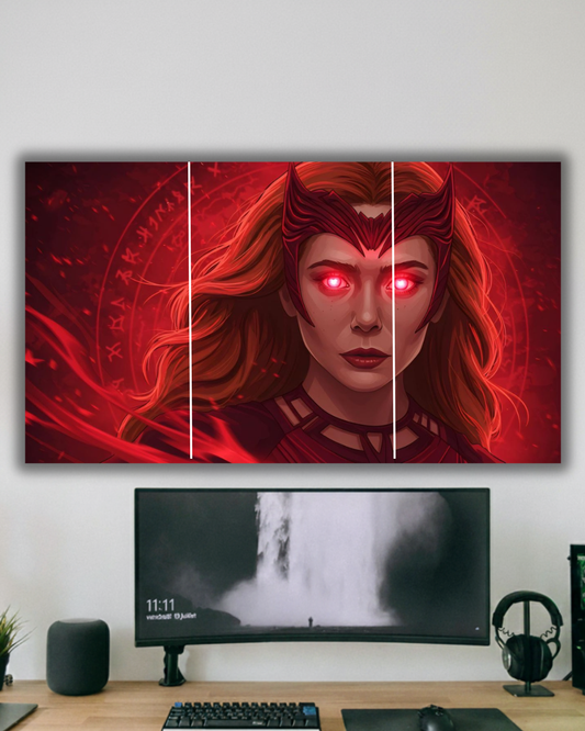 Scarlet Witch Power Wall Art – Split Canvas Poster."