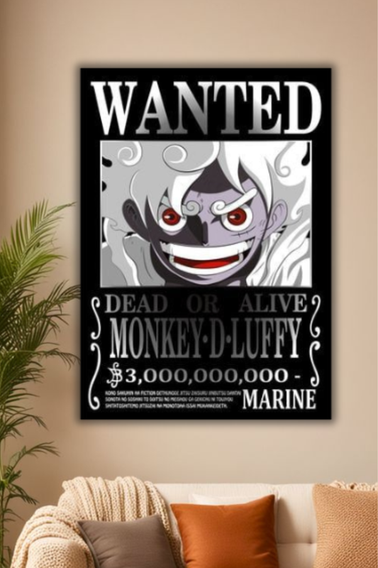 "Monkey D. Luffy Gear 5 Wanted Poster"