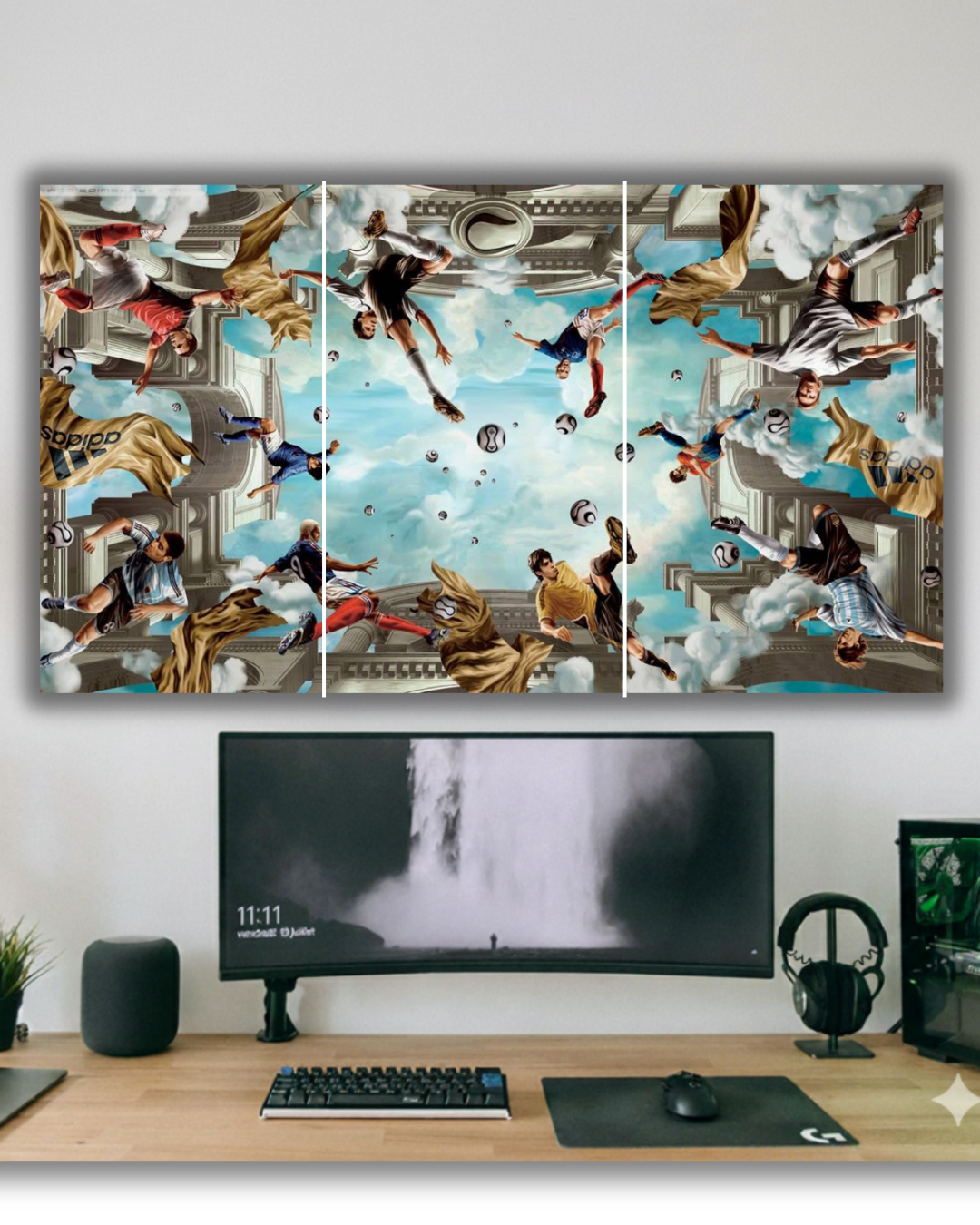 "Soccer Paradise: Surreal Futbol Dreamscape poster"