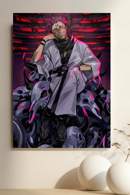 Sukuna Dark Anime Decor Poster