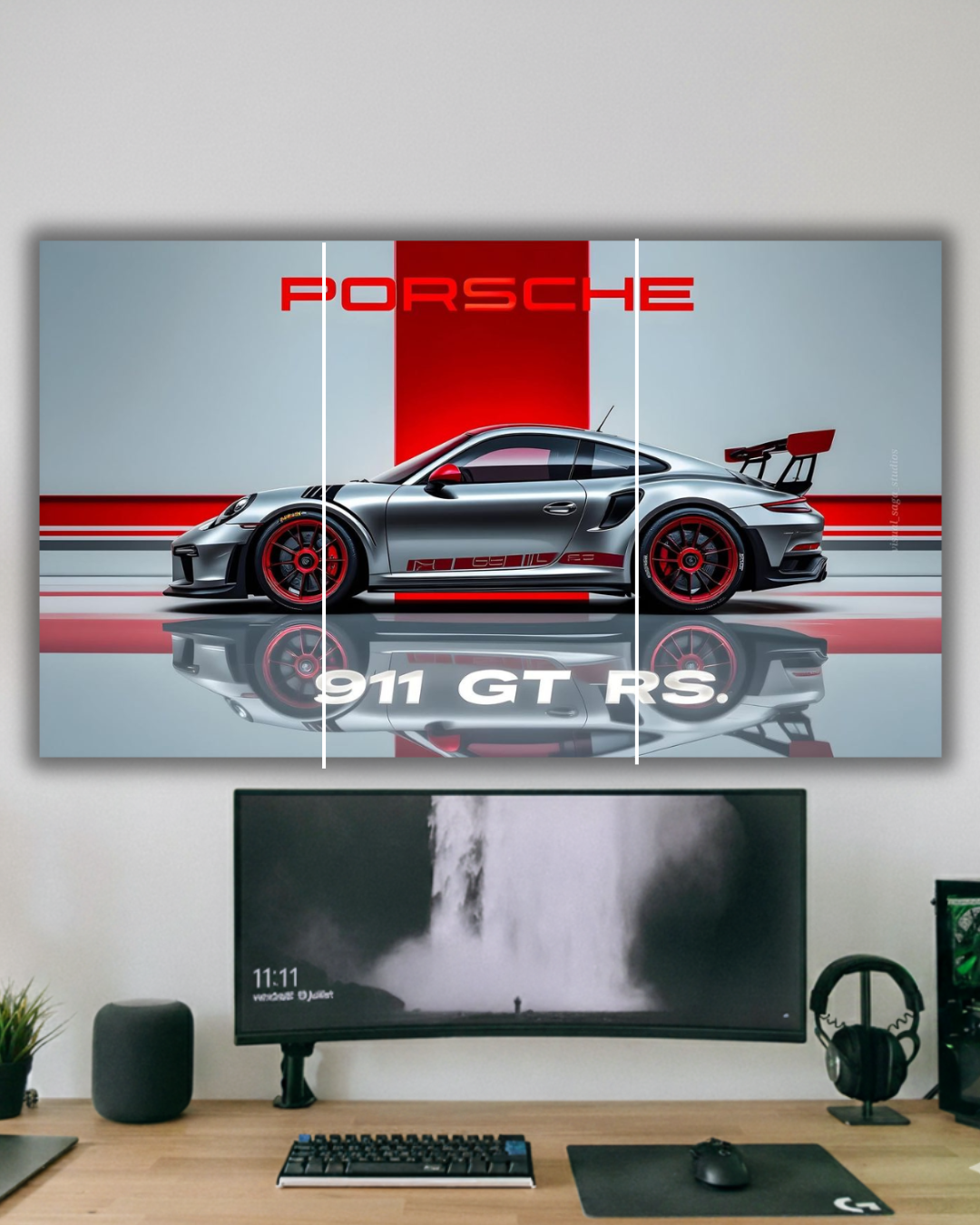 Porsche 911 GT RS Modern Poster