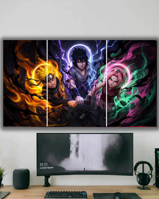 Naruto trio split posters