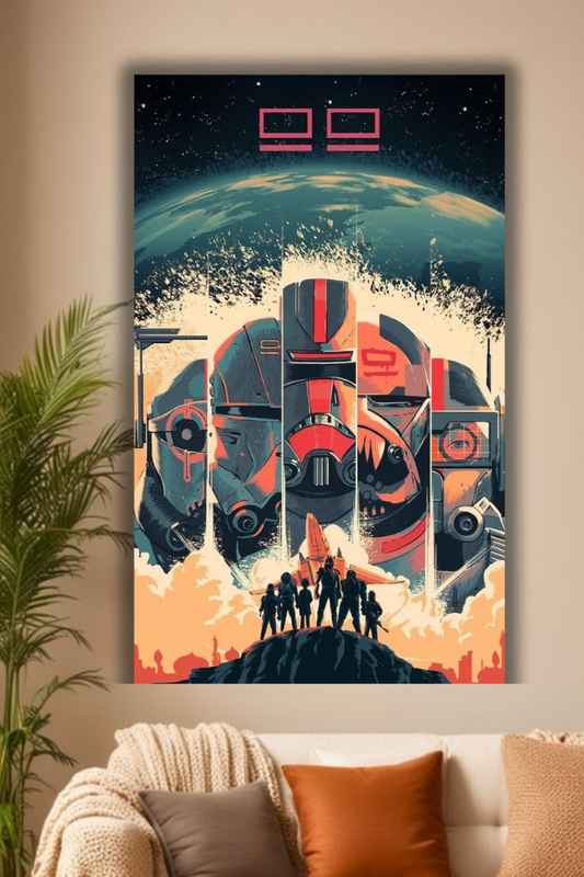 “Epic Empire: Sci-Fi Decor with Darth poster”