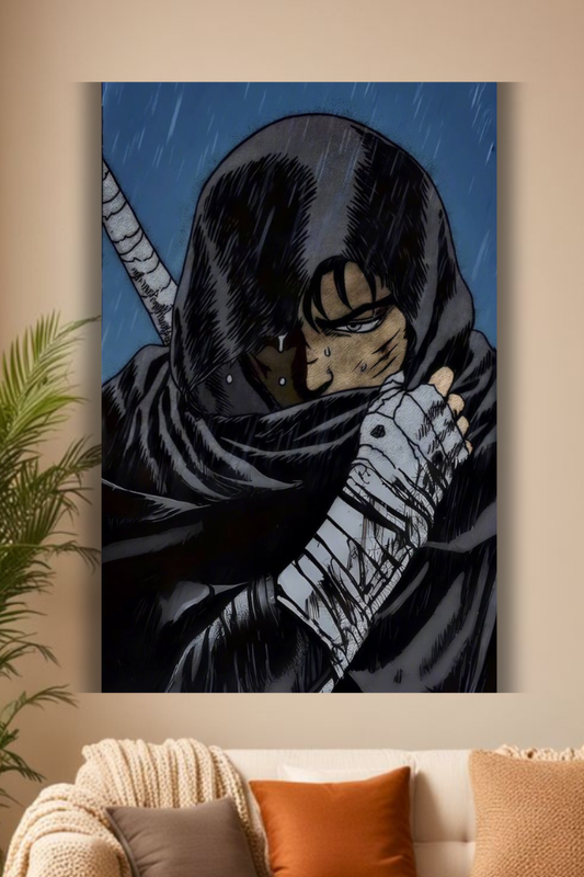 Hero of Darkness: Berserk Anime Wall Art