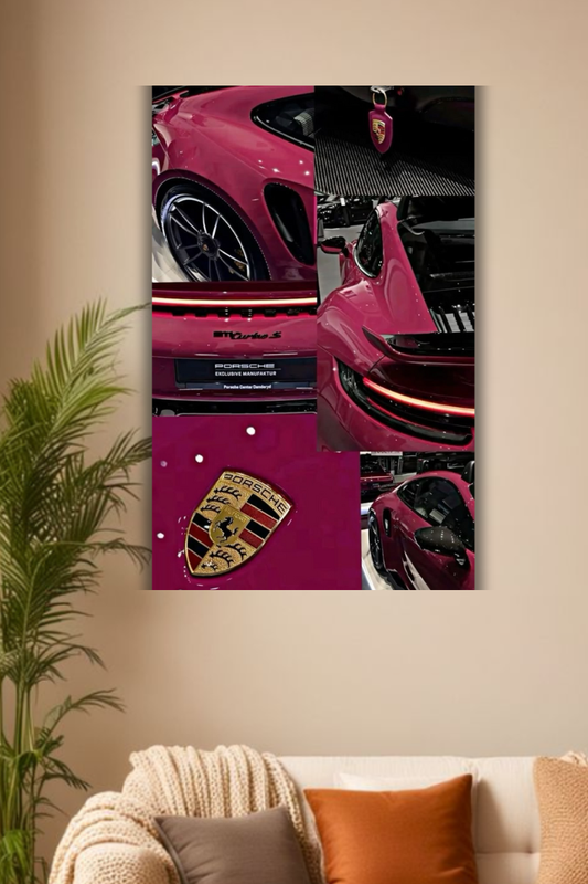 Gt 3 pink car poster