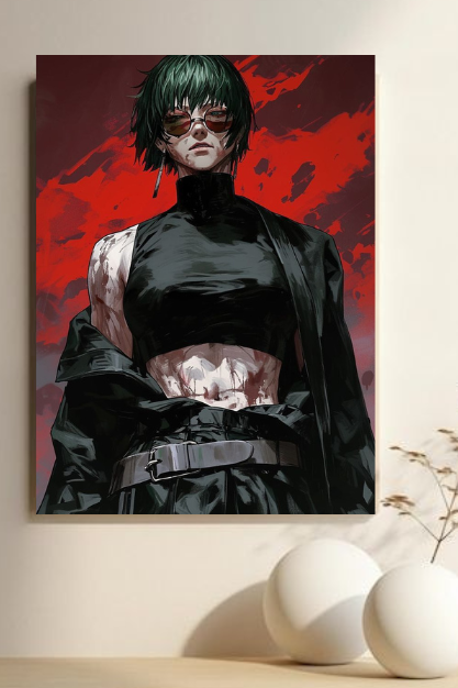 Maki Zenin Powerful Anime poster
