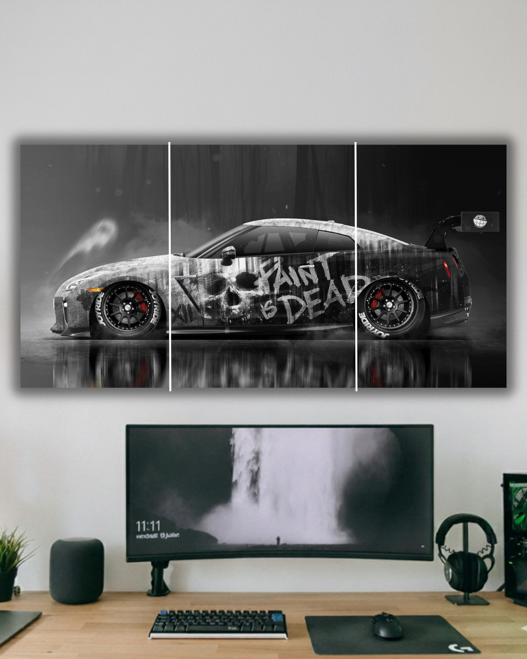 Paint is Dead Graffiti Car Poster